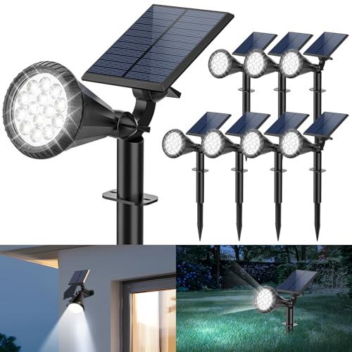 Solar Spot Lights Outdoor (8 Count)