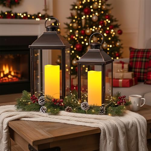 10"x4" Large Waterproof Outdoor Flameless Candles with Remote Timer (2 Count)