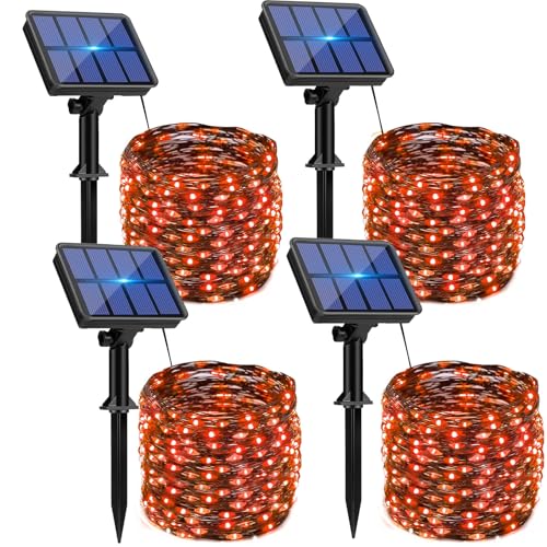 4 Pack Solar Halloween String Lights Outdoor (4 Count)