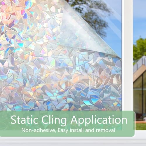 Window Privacy Film Static Clings (9.36 Sq Ft)