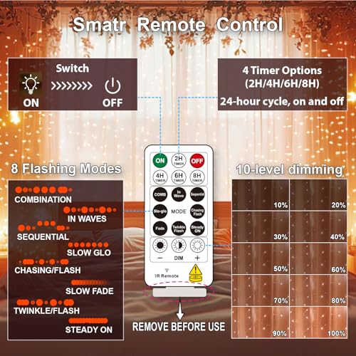 300LED Fairy Curtain Lights