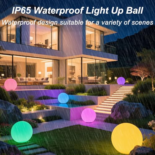 Large Outdoor LED Globe Orb Light