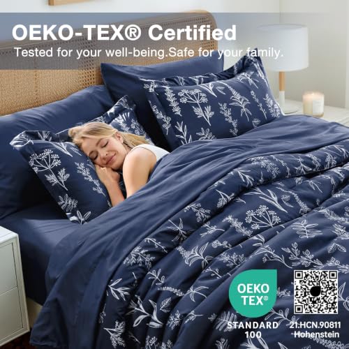 Navy Blue TwinXL Comforter Set