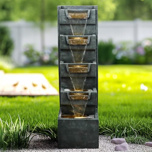 39.3" H Modern Water Fountain 5