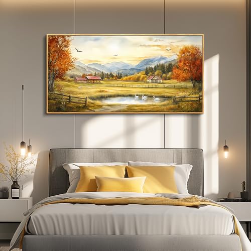 Large Canvas Wall Decor For Living Room Wall Art For Farmhouse Office Mural For Bedroom Ink
