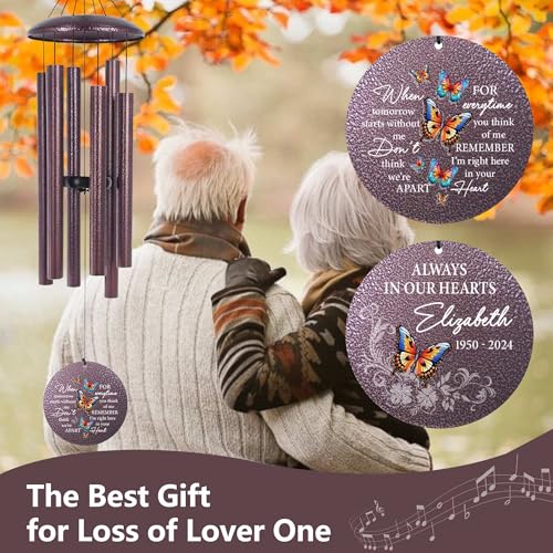Personalized Memorial Wind Chime for Loss of Loved One 30