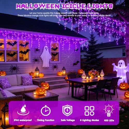 Purple Halloween Lights Outdoor