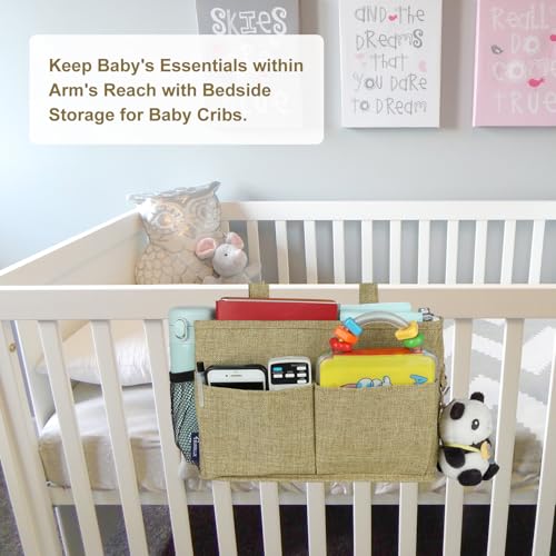 Bedside Caddy Hanging Bed Organizer Storage Bag Pocket for Bunk and Hospital Beds