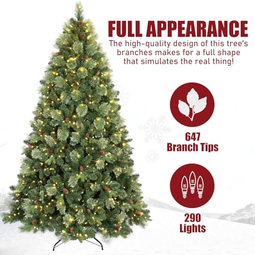 5ft Pre Lit Carolina Pine Christmas Tree