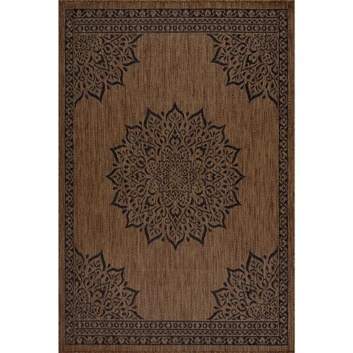 Outdoor Rug Modern Area Rugs for Indoor and Outdoor Patios (58.5 Sq Ft)