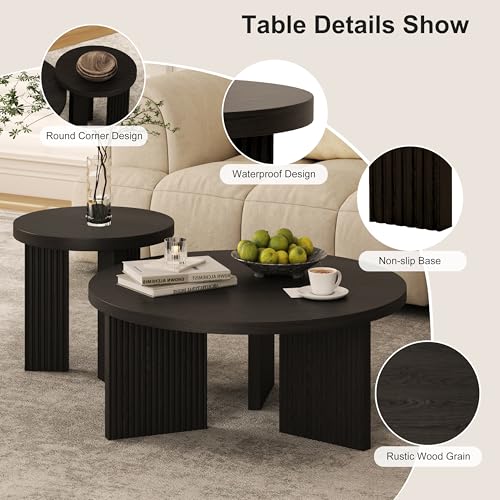 Nesting Coffee Table Set of 2