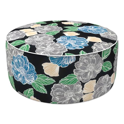Inflatable Stool Ottoman Footrest with Handle