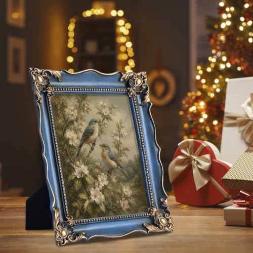 8x10 Vintage Picture Frame with Embossed Flower Design