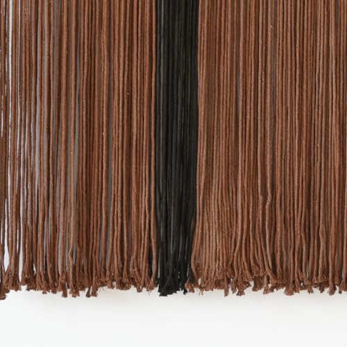 Macrame Wall Hanging Large Dip Dyed Brown Boho Fiber Art Decor 57"W*35"L