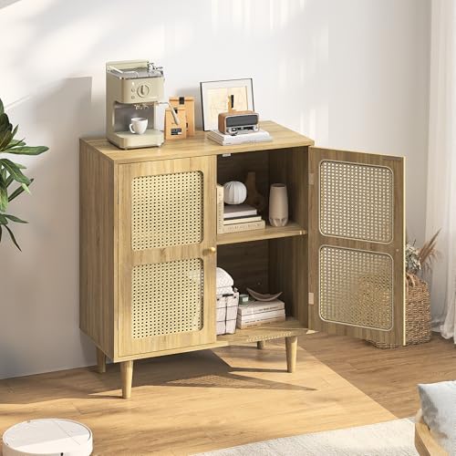 Rattan Sideboard Buffet Cabinet with Storage