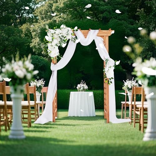 Solid Fir Wood Garden Arch Trellis for Climbing Plants Outdoor