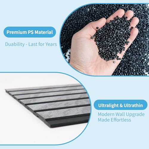 Six Grid Design Slim Slat Wall Panel