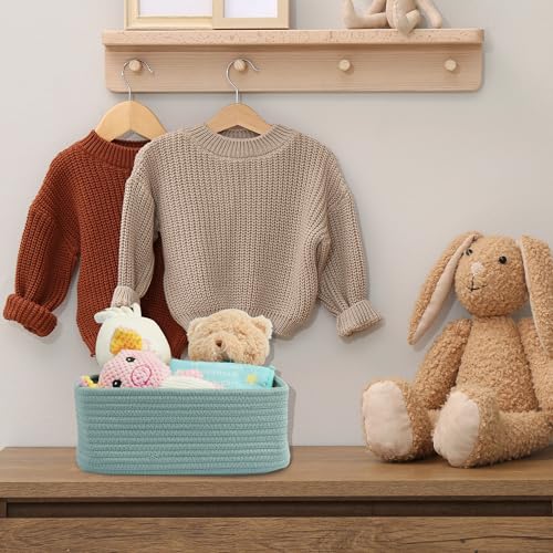 Small Woven Storage Baskets for Shelves (3 Count)