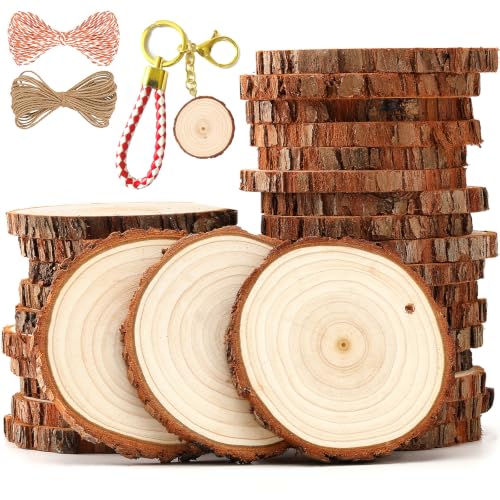 Wood Slices 30 Pcs 3.1 (30 Count)