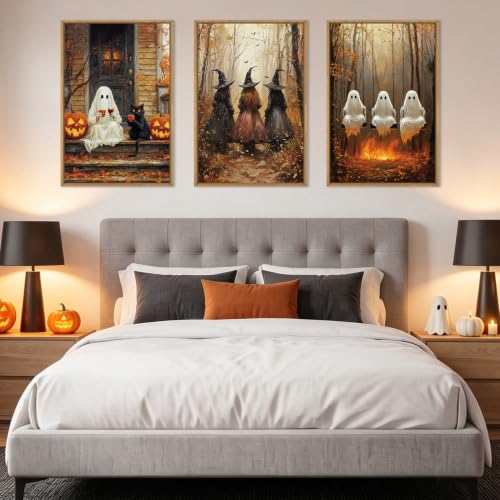 Framed Halloween Canvas Wall Art