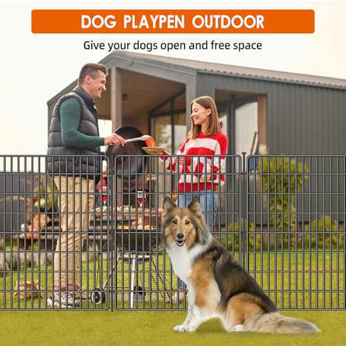 10 Panels No Dig Fence with Gate (11520 sq in)