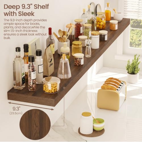 Floating Shelves 9 inch Deep 55”Long Set of 2 (2 Count)