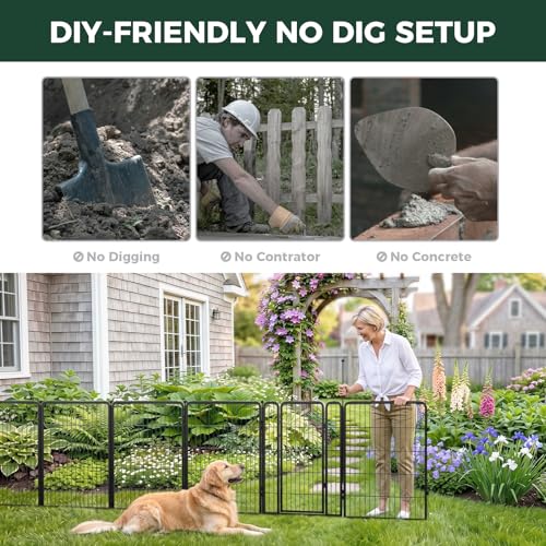 No Dig Garden Fence (118.54 Sq Ft)