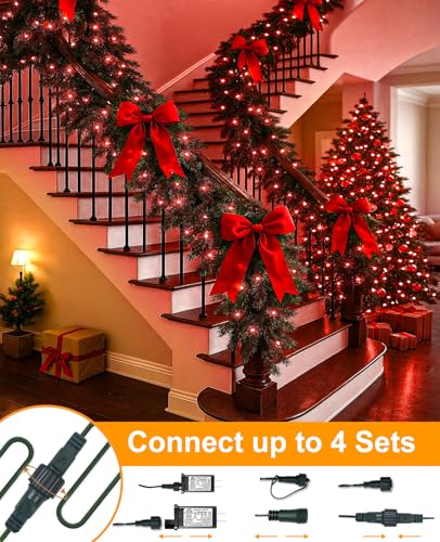 80FT 240 LED Christmas Lights Outdoor