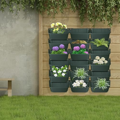 18Pcs Vertical Wall Planter