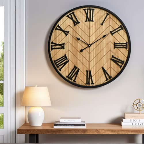 30 Inch Large Wall Clock Farmhouse Style