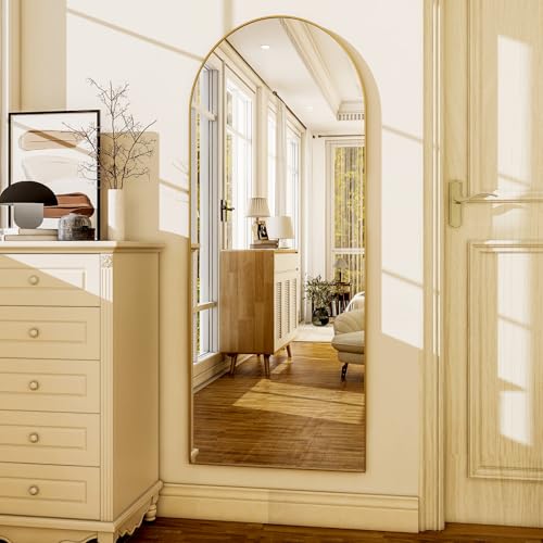 56"x21" Arched Full Length Mirror Floor Mirrors