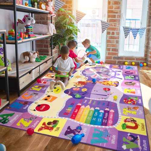 BENRON 6x9 Playroom Rug for Kids Washable