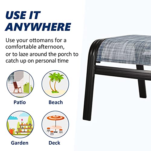 Outdoor Footstools for Patio (2 Count)