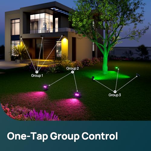 Smart Solar Spot Lights Outdoor SL5C (2 Count)