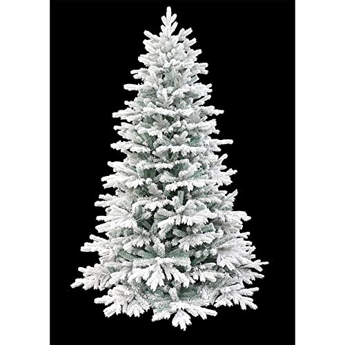 5 Foot Pre lit Snow Angel Blue Spruce Flocked Artificial Christmas Tree