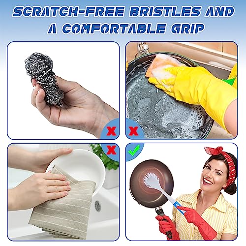 20 Pcs Kitchen Scrub Dish Brush Bulk