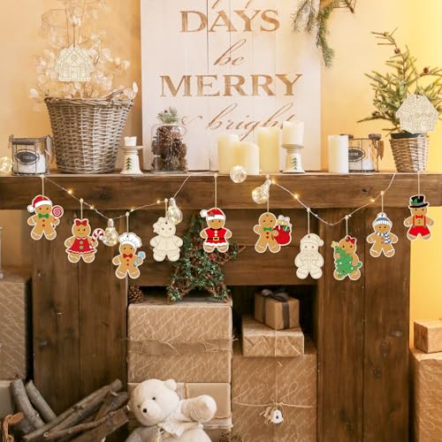 80PCS Wooden Christmas Ornaments to Paint (80 Count)