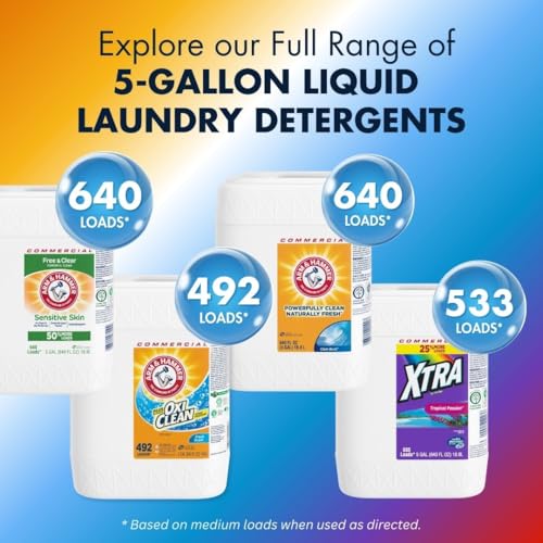 plus OxiClean Liquid Laundry Detergent Professional (640 Fl Oz)
