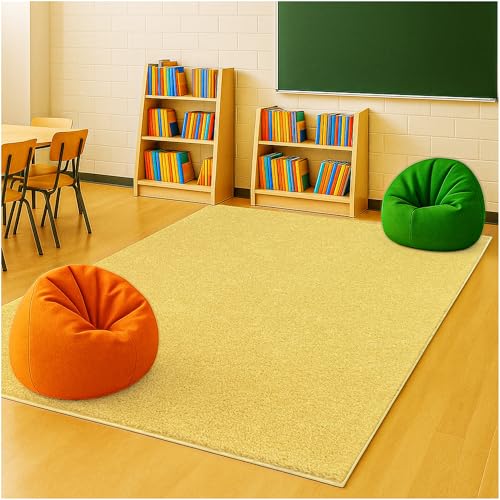 Soft & Colorful 11' Round Kids Classroom Area Rug
