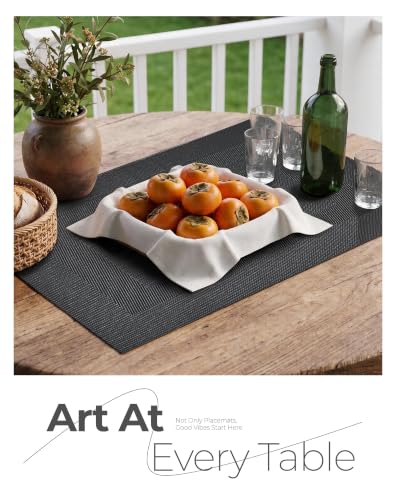 Black Frame Placemats Set of 24 (24 Count)