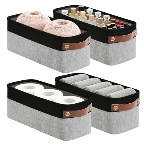 Small Fabric Storage Baskets (4 Count)