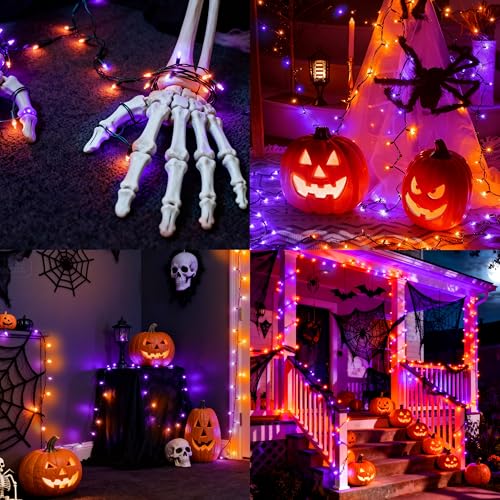 16.3FT Orange&Purple Halloween Lights