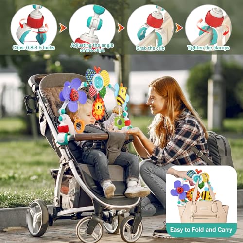 Adjustable Baby Crib Mobile for Bassinet and Car Seat