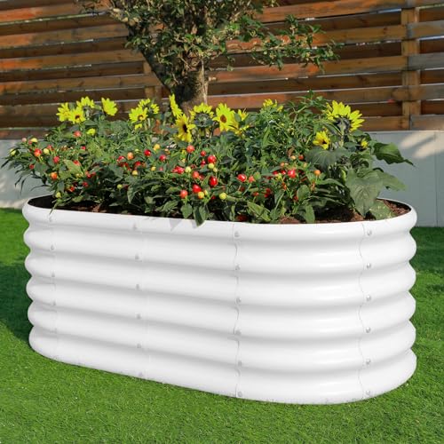 18“ Tall 4×2ft Galvanized Raised Garden Bed Kit