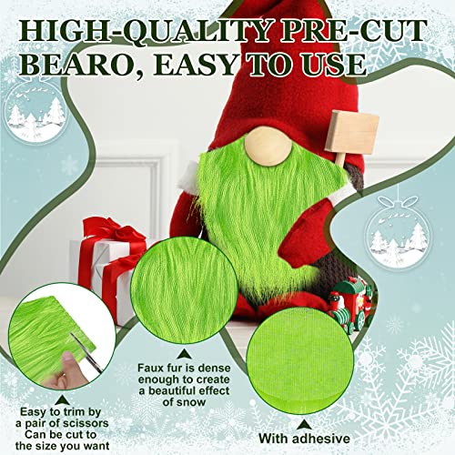 60 Pcs Gnome Beard Nose Crafts Kit with Cones
