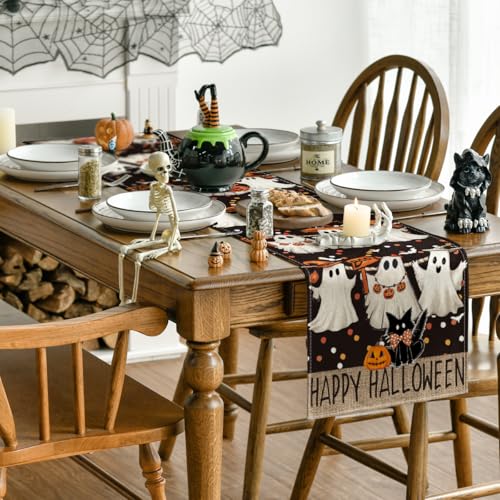 210 GSM Halloween Table Runner Home Party Decor 13x72 Inch