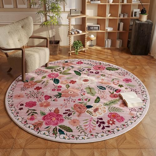 Round Area Rug 6ft Washable (28.2743 Sq Ft)