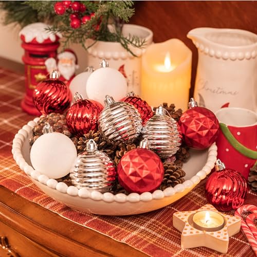 24ct Christmas Ornaments Tree Decorations Set 2.36 Inch (24 Count)