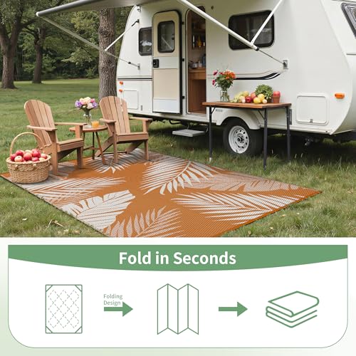 Outdoor Rug Waterproof Plastic for Fall Decor (54 Sq Ft)