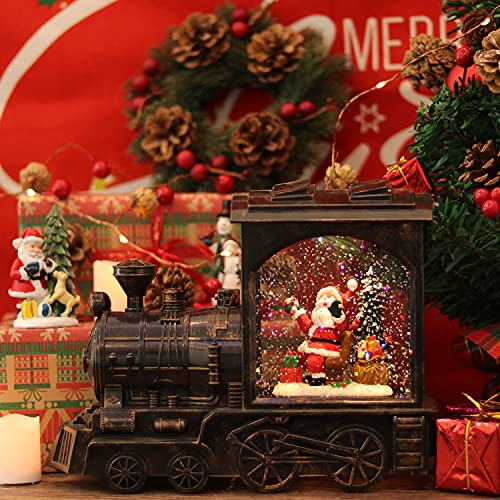 Lighted Christmas Snow Globe Lantern